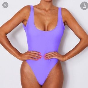 White Fox Boutique purple st tropes one piece